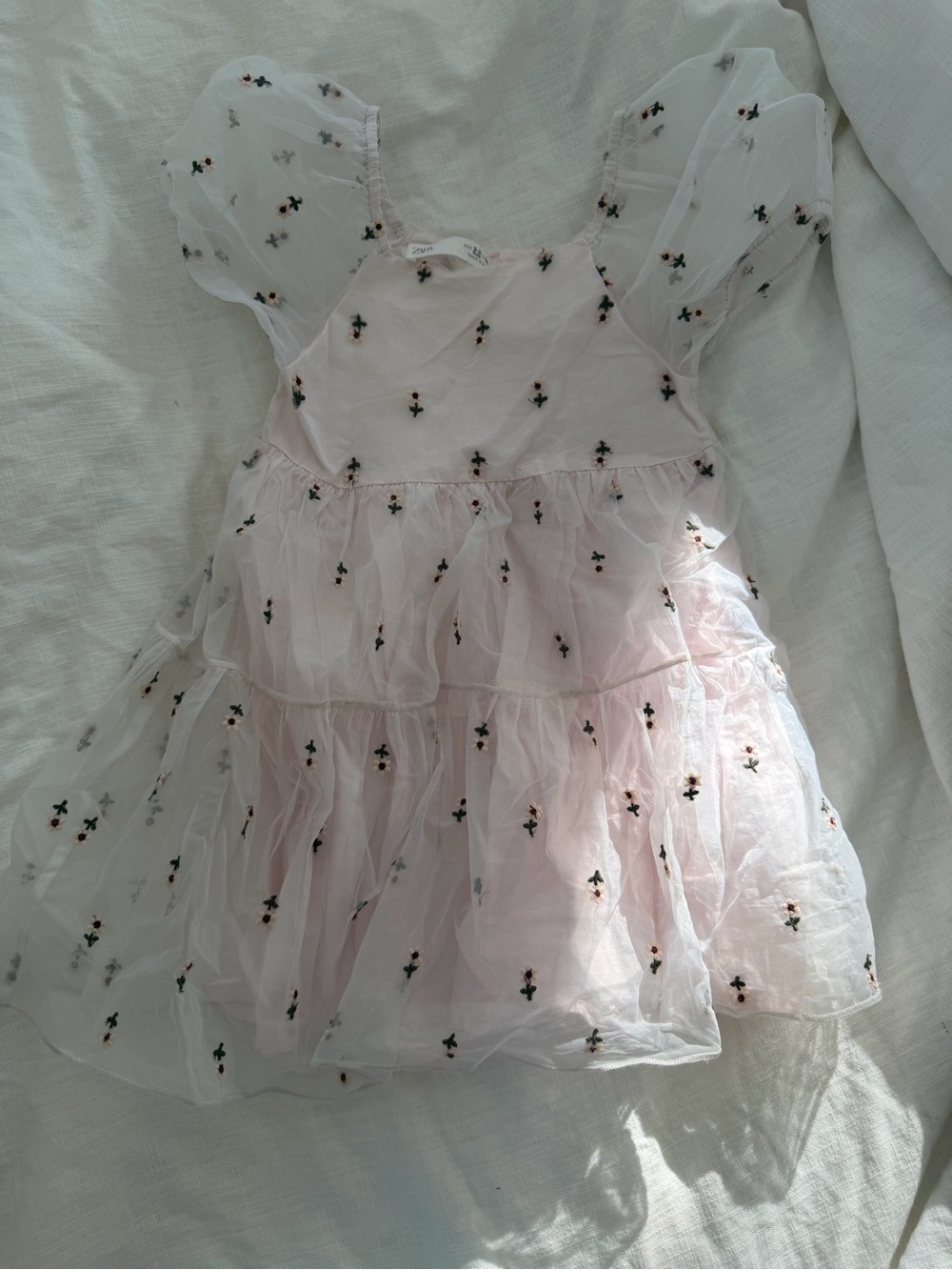 Zara Pale Pink floral dress